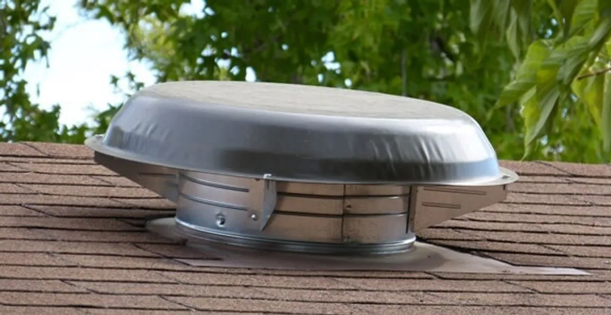 attic fan installation services with low-profile roof ventilation unit in Pasadena, CA
