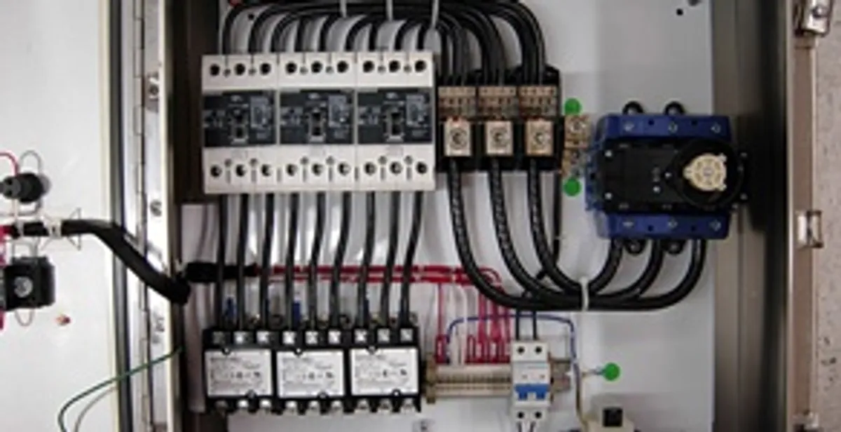 Electrical panel installation with organized circuit breakers and wiring in Pasadena, CA