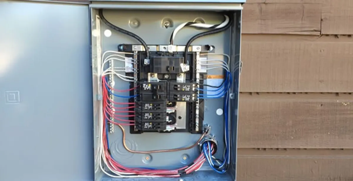 electrical panel upgrade service featuring newly installed electrical panel wired by licensed electricians in Pasadena, CA