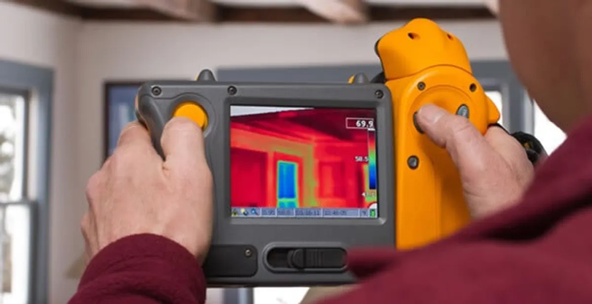 home energy audit service capturing thermal readings to analyze insulation and electrical efficiency in Pasadena, CA