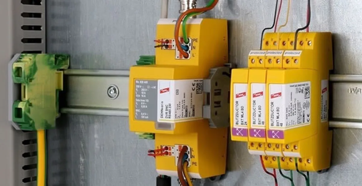 lightning surge protection system with surge suppressors installed by electrical service professionals in Pasadena, CA