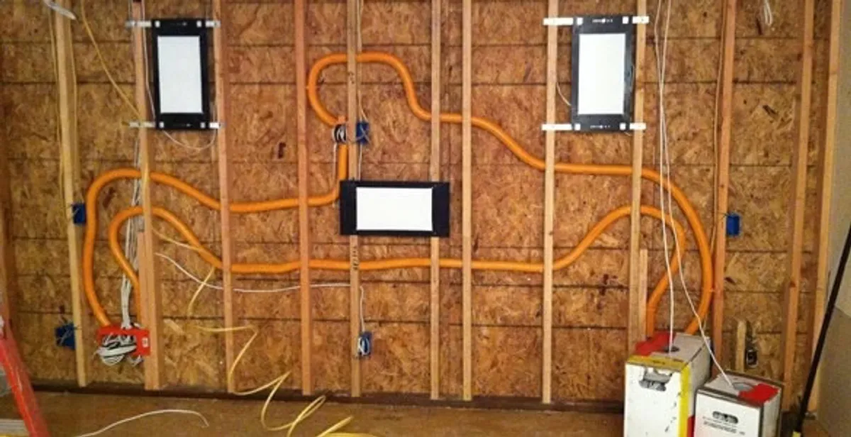 new construction wiring project displaying complete electrical system layout installed by professionals in Pasadena, CA