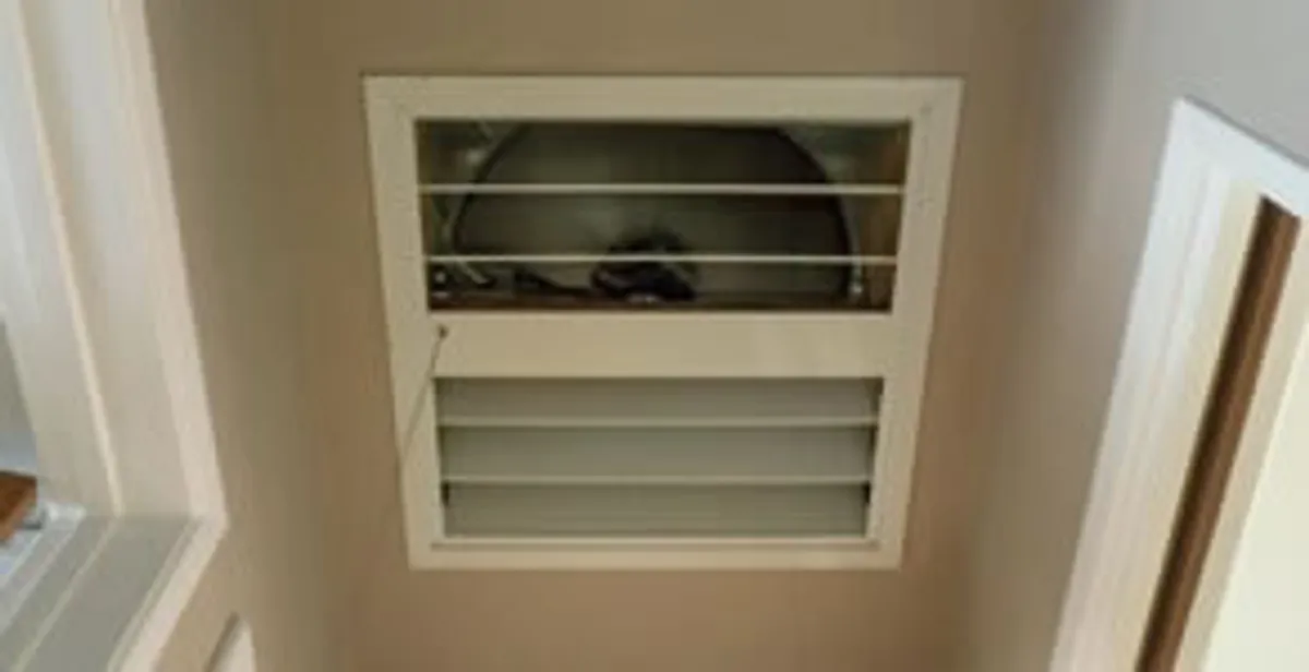 whole house fan installation services with ceiling-mounted ventilation system in Pasadena, CA