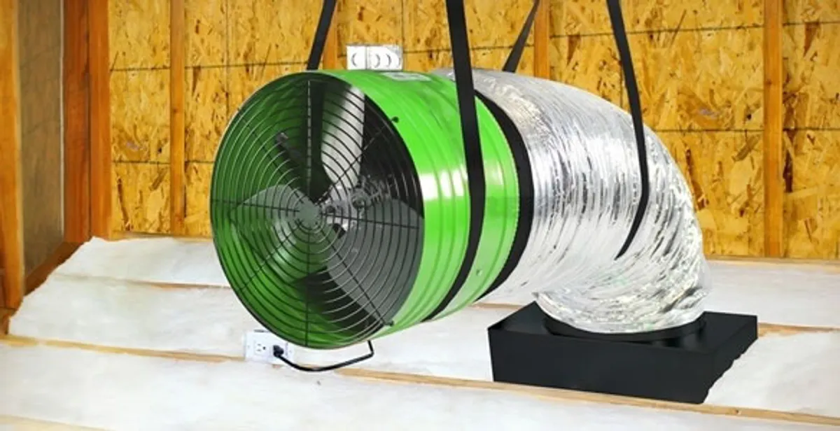 whole house fan installation services with professionally mounted ventilation fan system in Pasadena, CA